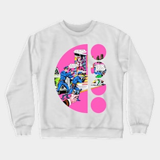 Bank Robbery Marvelous Retro Vintage Design: Exploring the Fantasy Sci-Fi Art Comic Book Universe Crewneck Sweatshirt